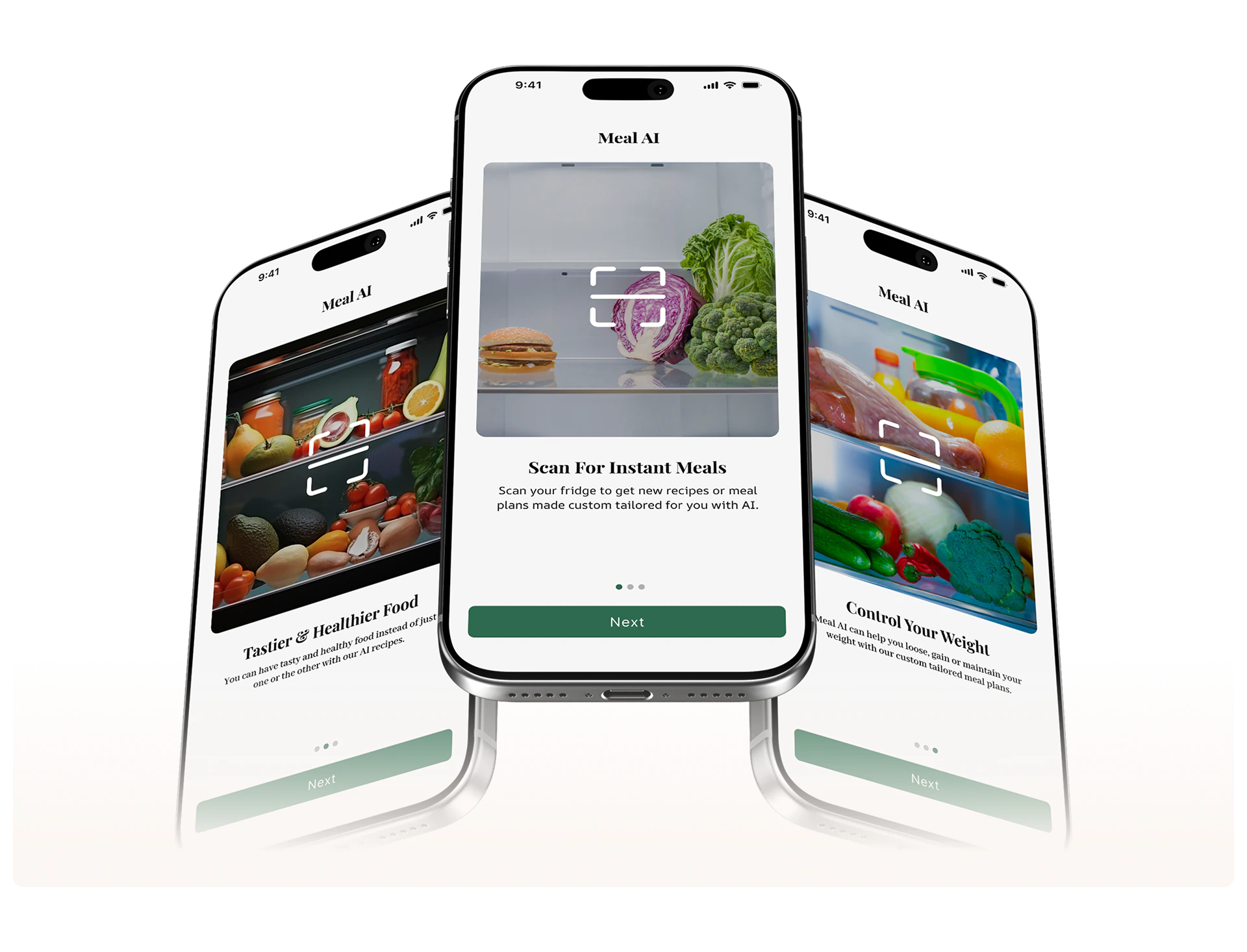Meal AI in use on a device