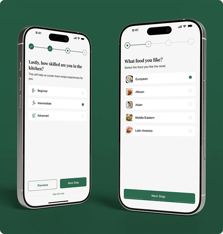 Meal AI interface detail 3