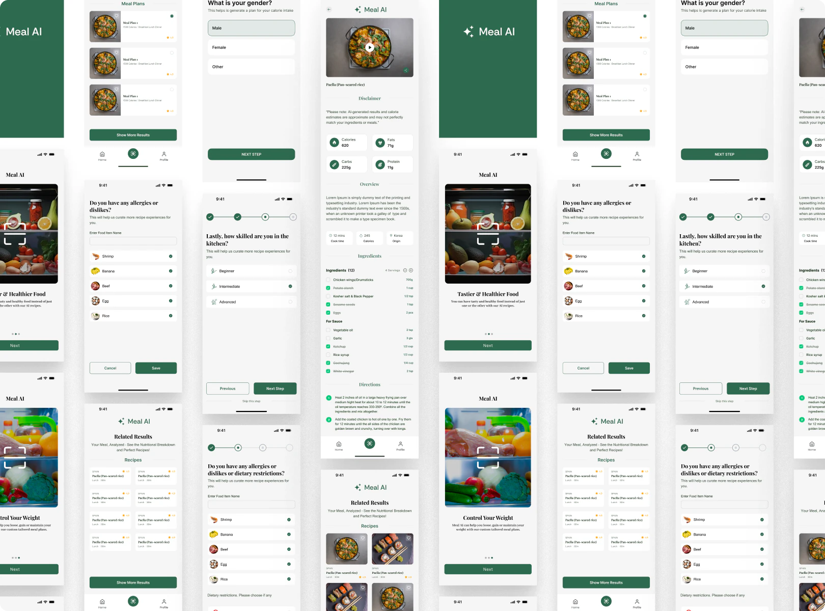 Meal AI interface screen 1