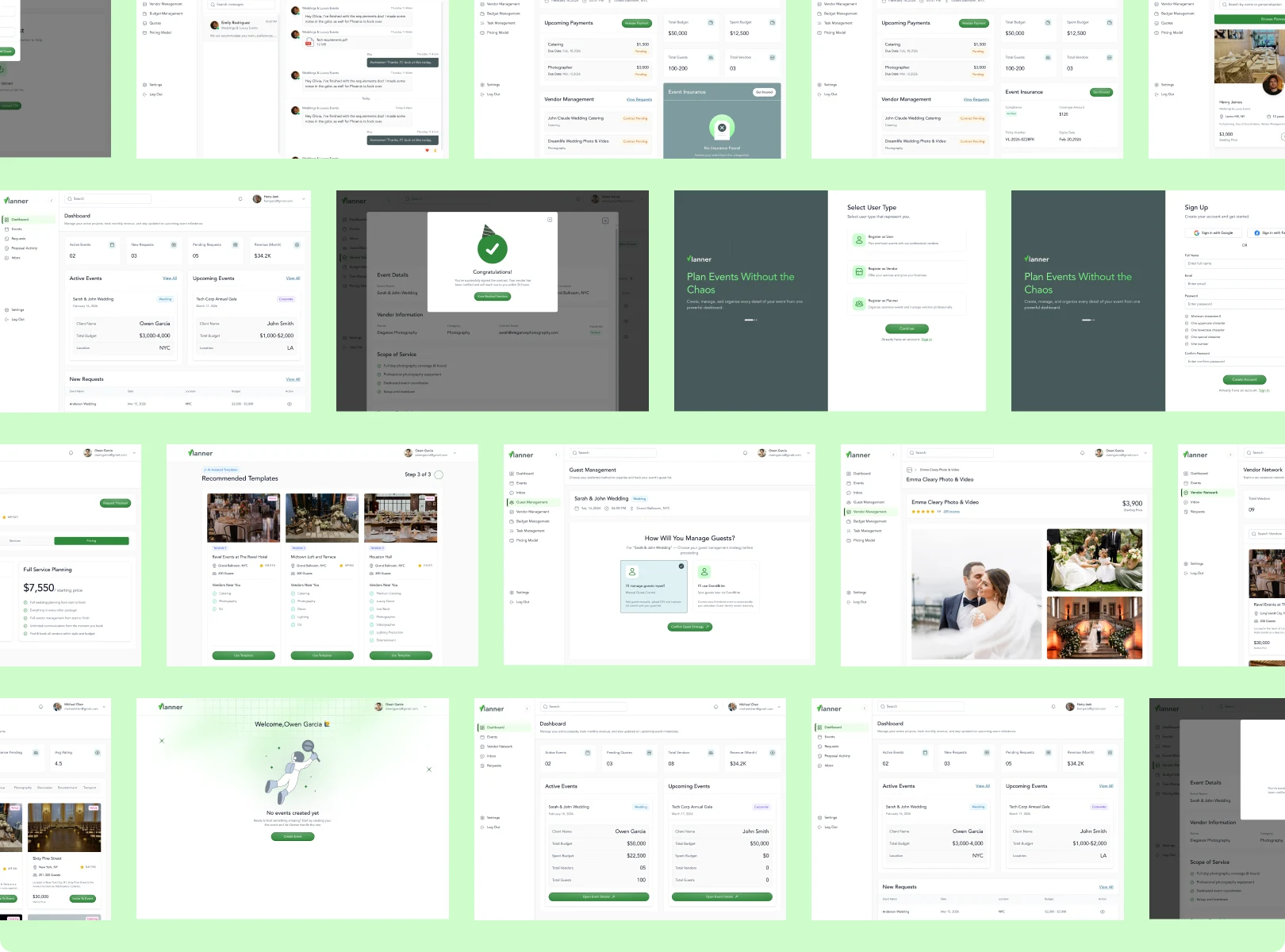 Vlanner interface screen 1